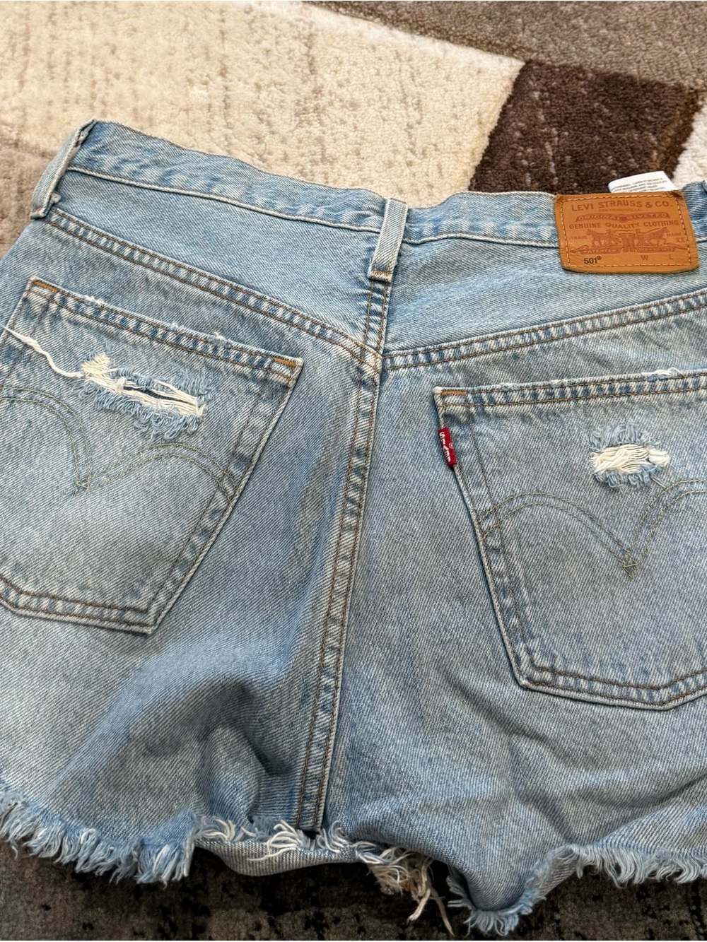 Levi's Light Blue Denim Cutoff Shorts